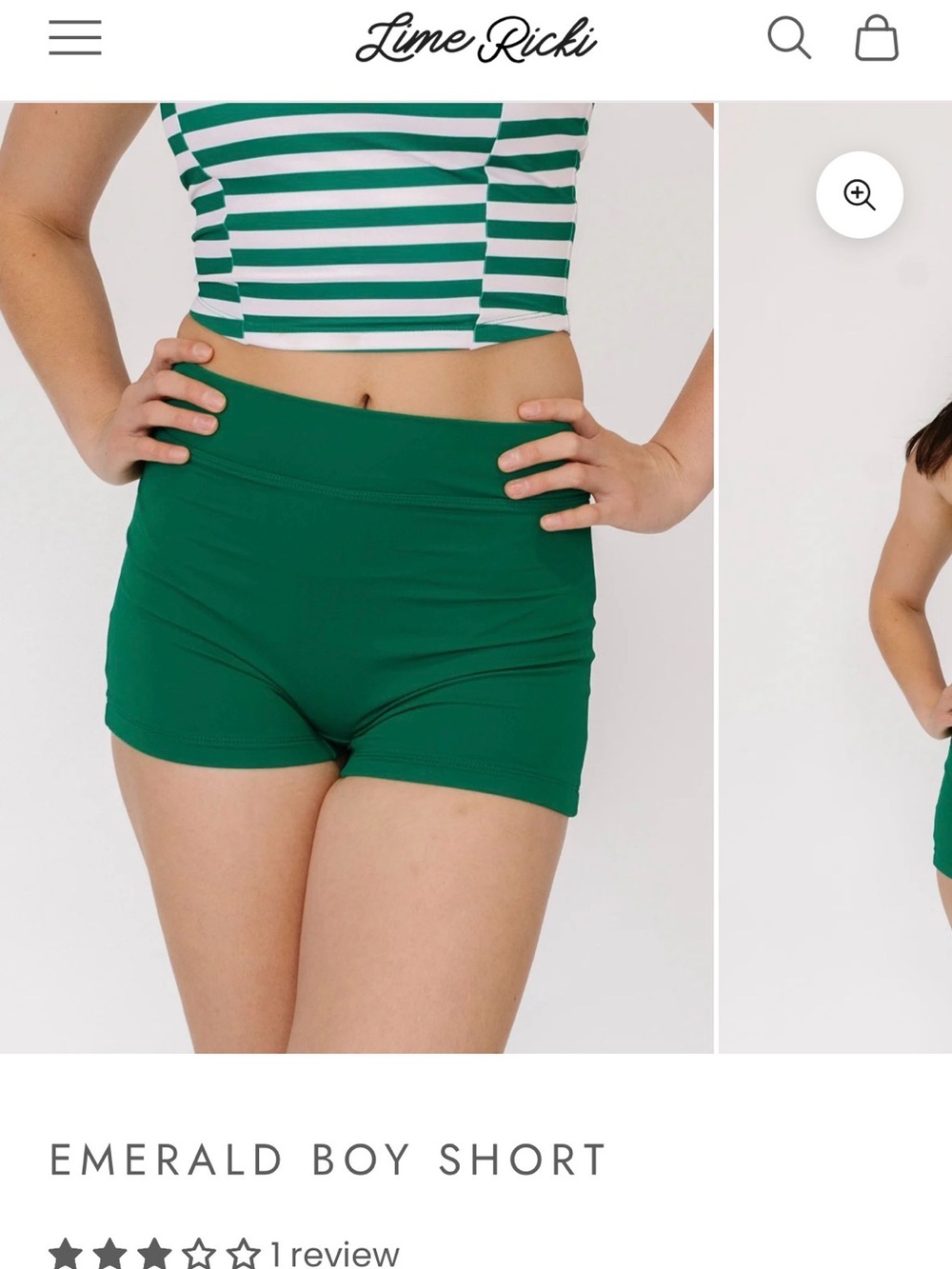 Lime Ricki Emerald Stretch Boyshort